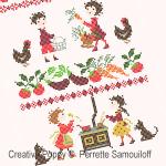Perrette Samouiloff - Garden-Fresh Delights zoom 1 (cross stitch chart)