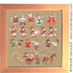 Happy childhood collection - Carnival - cross stitch pattern - by Perrette Samouiloff (zoom 4)