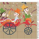 Happy childhood collection - Carnival - cross stitch pattern - by Perrette Samouiloff (zoom 2)