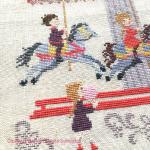 Perrette Samouiloff - The Merry-go-round, zoom 2 (Cross stitch chart)