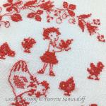 Perrette Samouiloff - Mother Hen & Chicks, zoom 1 (Cross stitch chart)