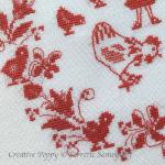 Perrette Samouiloff - Mother Hen & Chicks, zoom 4 (Cross stitch chart)