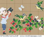 Happy Childhood- Mountain (large) - cross stitch pattern - by Perrette Samouiloff (zoom 1)