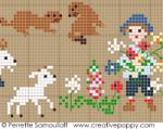Happy Childhood- Mountain (large) - cross stitch pattern - by Perrette Samouiloff (zoom 2)