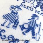 Perrette Samouiloff - Sailor Blue, zoom 4 (cross stitch chart)