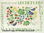 Perrette Samouiloff - Spring vegetable Patch (cross stitch pattern chart) (zoom 4)