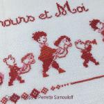Perrette Samouiloff - Teddy & Me, zoom 3 (Cross stitch chart)