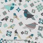 Riverdrift House - Birds - Patchwork style zoom 1 (cross stitch chart)