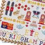 Riverdrift House - Buckingham Palace - London zoom 2 (cross stitch chart)
