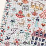Riverdrift House - Jane Austen Sampler zoom 3 (cross stitch chart)