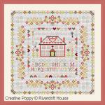 Riverdrift House - Home is where the Heart is zoom 4 (cross stitch chart)