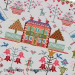 Riverdrift House - Anglesey - Reproduction Sampler zoom 2 (cross stitch chart)