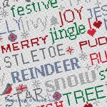 Riverdrift House - Birds&Words - Christmas zoom 2 (cross stitch chart)