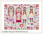 Riverdrift House - Morris Folkies zoom 4 (cross stitch chart)