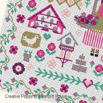 Riverdrift House - Summer Garden zoom 3 (cross stitch chart)