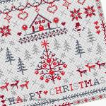 Riverdrift House - Happy Christmas Sampler  zoom 1 (cross stitch chart)