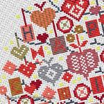 Riverdrift House - Happy Christmas Tree zoom 2 (cross stitch chart)
