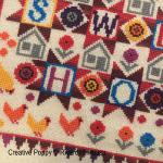Riverdrift House - Home Sweet Home  Patchwork Style Sampler zoom 3 (cross stitch chart)