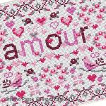 Riverdrift House - Mini Amour Sampler zoom 2 (cross stitch chart)