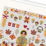 Riverdrift House - Mini Autumn Sampler zoom 2 (cross stitch chart)