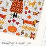 Riverdrift House - Mini Autumn Sampler zoom 3 (cross stitch chart)