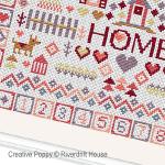 Riverdrift House - No place like Home zoom 3 (cross stitch chart)