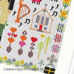 Riverdrift House - Welsh Folkies zoom 5 (cross stitch chart)