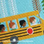 Samanthapurdytextile - School Bus zoom 1 (cross stitch chart)