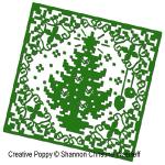 Shannon Christine Designs - Christmas Silhouette ornaments zoom 3 (cross stitch chart)