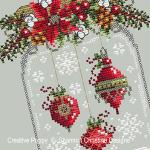 Shannon Christine Designs - Christmas Ornament Snow Globe zoom 1 (cross stitch chart)