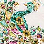 Shannon Christine Designs - Paisley peacock zoom 3 (cross stitch chart)
