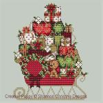 Shannon Christine Designs - Santa\'s Sleigh zoom 4 (cross stitch chart)