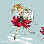 Shannon Christine Designs - Holly Jolly Fairies zoom 2 (cross stitch chart)