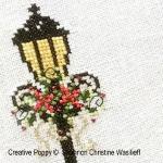 Shannon Christine Designs - Victorian Christmas lady zoom 4 (cross stitch chart)