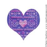 Love mini motifs - Blackwork  pattern - by Tam\'s Creations (zoom 1)