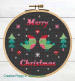 Tapestry Barn - Christmas birds zoom 2 (cross stitch chart)
