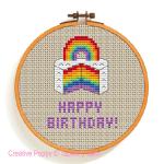 Tapestry Barn - 8 Colourful Cakes (ABC & Numbers included) zoom 4 (cross stitch chart)