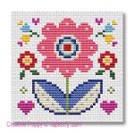 Tapestry Barn - Folk Art Cards zoom 1 (cross stitch chart)