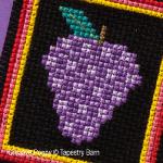 Tapestry Barn - Fruity Sampler - 10 Fruit motifs zoom 3 (cross stitch chart)