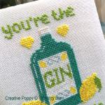 Tapestry Barn - Gin & Tonic - Love Quote zoom 1 (cross stitch chart)