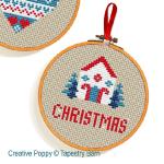 Tapestry Barn - Scandi Hoops Mini Ornaments zoom 1 (cross stitch chart)