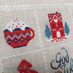 Tapestry Barn - Scandinavian Christmas Sampler zoom 4 (cross stitch chart)