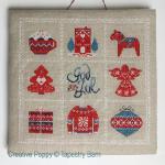 Tapestry Barn - Scandinavian Christmas Sampler zoom 5 (cross stitch chart)