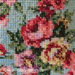 Tapestry Barn - Vintage Roses - Summer Cushion zoom 2 (cross stitch chart)
