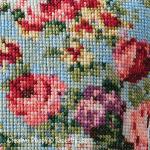 Tapestry Barn - Vintage Roses - Summer Cushion zoom 3 (cross stitch chart)