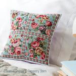 Tapestry Barn - Vintage Roses - Summer Cushion zoom 5 (cross stitch chart)