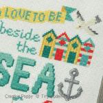 Tiny Modernist - Beside the Sea zoom 4 (cross stitch chart)