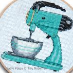 Tiny Modernist - Retro Kitchen Mixer zoom 3 (cross stitch chart)