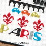 Tiny Modernist - Paris zoom 3 (cross stitch chart)