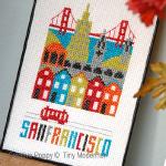 Tiny Modernist - San Francisco zoom 1 (cross stitch chart)